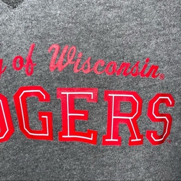 PINK Victoria’s Secret Wisconsin Badgers Hoodie Sweatshirt Size Extra Small - Picture 5 of 13